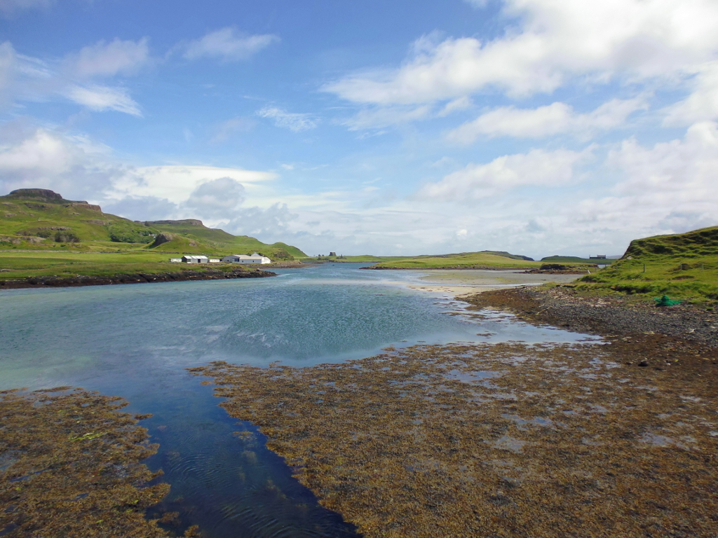 Isle of Canna on the left, Isle of Sanday on the right