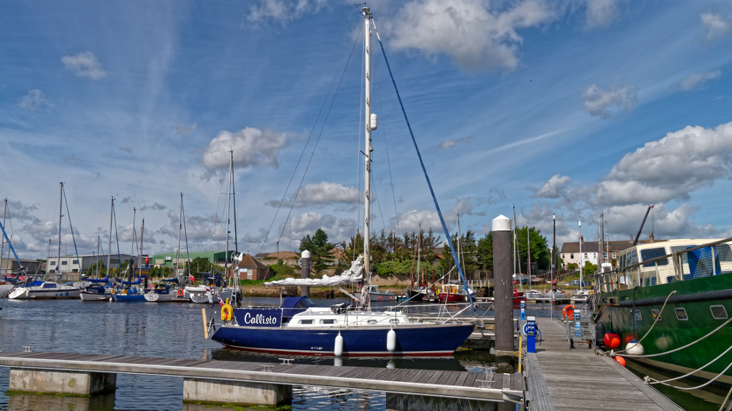 Callisto on her new berth in Lowestoft - Voyage completed!