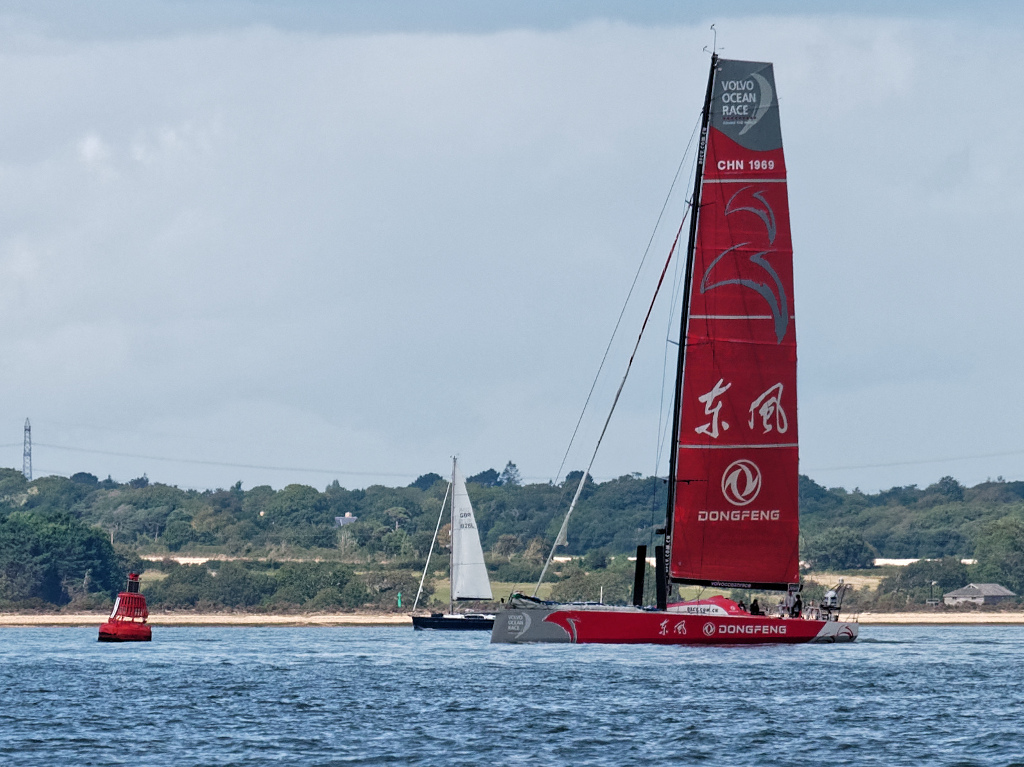 We meet the Volvo 65 racing yacht Dongfeng in the Solent